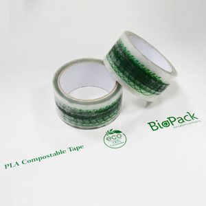 Cinta Compostable Adhesiva Transparente Impermeable Impresa Personalizada De Alta Calidad Para Embalaje