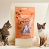 Bolsa De Pie Naranja Con Impresión En Color, Bolsa Ziplock, Bolsa De Comida Reciclada Para Gatos Y Gatitos