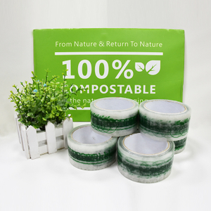 Cinta De Embalaje Biodegradable Transparente Personalizada De Alta Barrera Para Envío De Paquetes