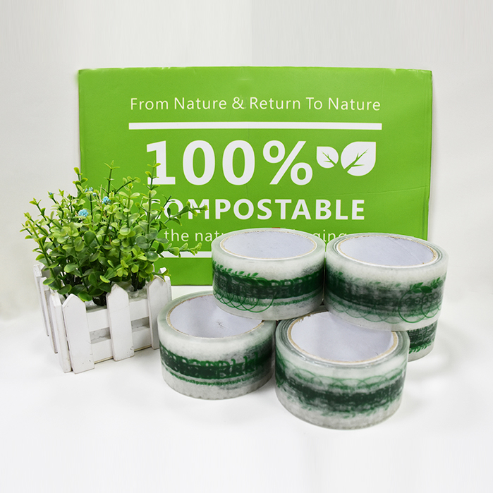 Cinta De Embalaje Biodegradable De Celofán Autoadhesiva Multiusos Personalizada Respetuosa Con El Medio Ambiente
