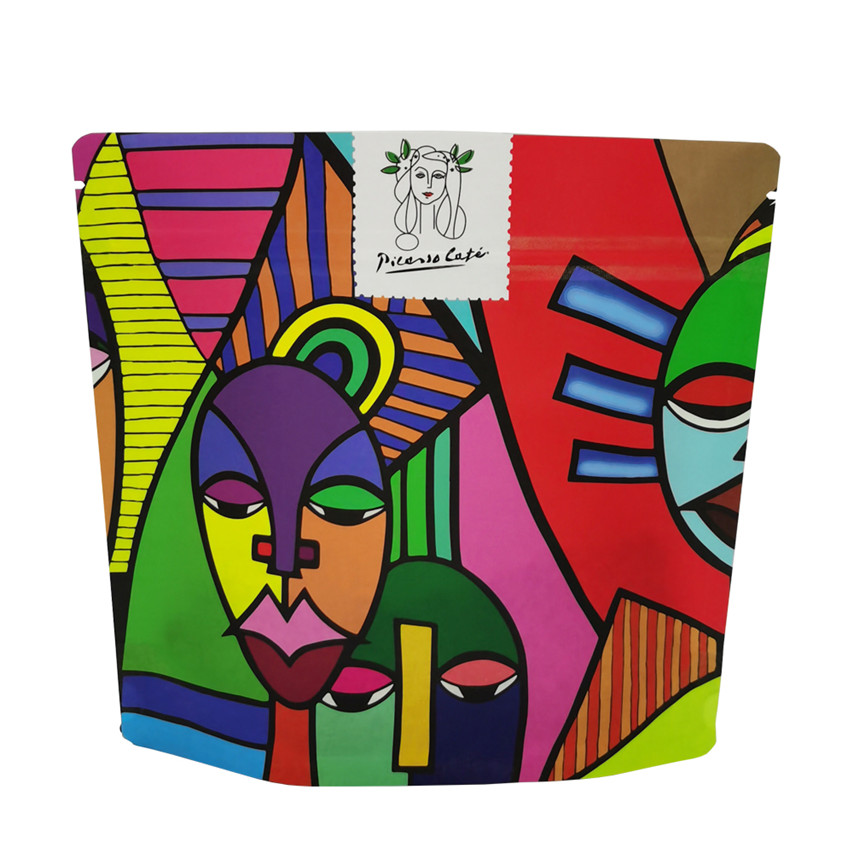 Biodegradable de aluminio de excelente calidad Biodegradable Sachet Stand Up Pouch con bolsas de café de marca con cremallera