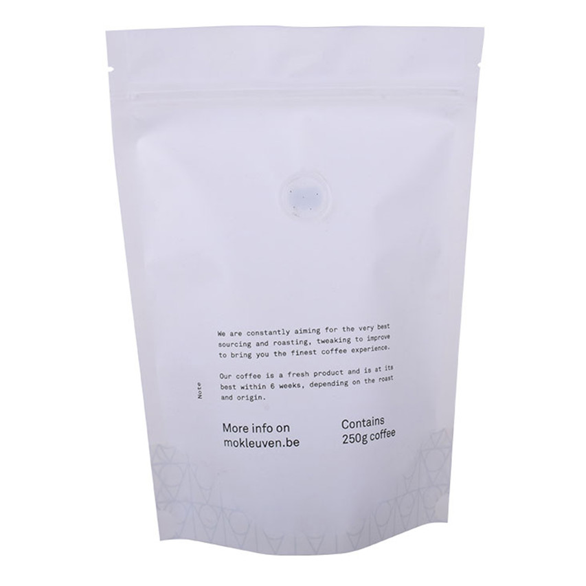 Diseño de diseño impermeable de diseño de agua personalizado envasado compostable impreso personalizado bolso de café personalizado