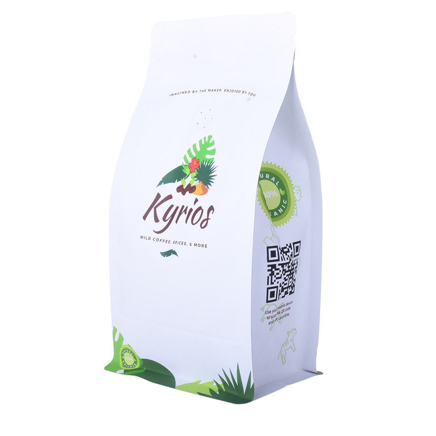 Bolsas de papel de bajo precio personalizadas reciclables bolsas resellables biodegradables Holanda Café