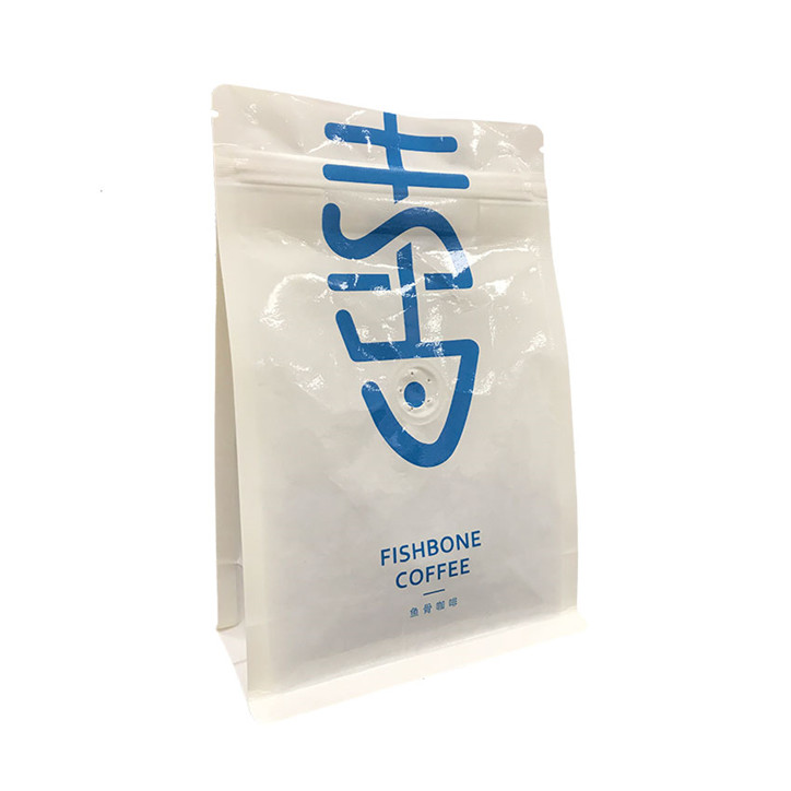 Material laminado de bajo precio Polla de fondo plano Biodegradable Bolsas de muestra de café sellables