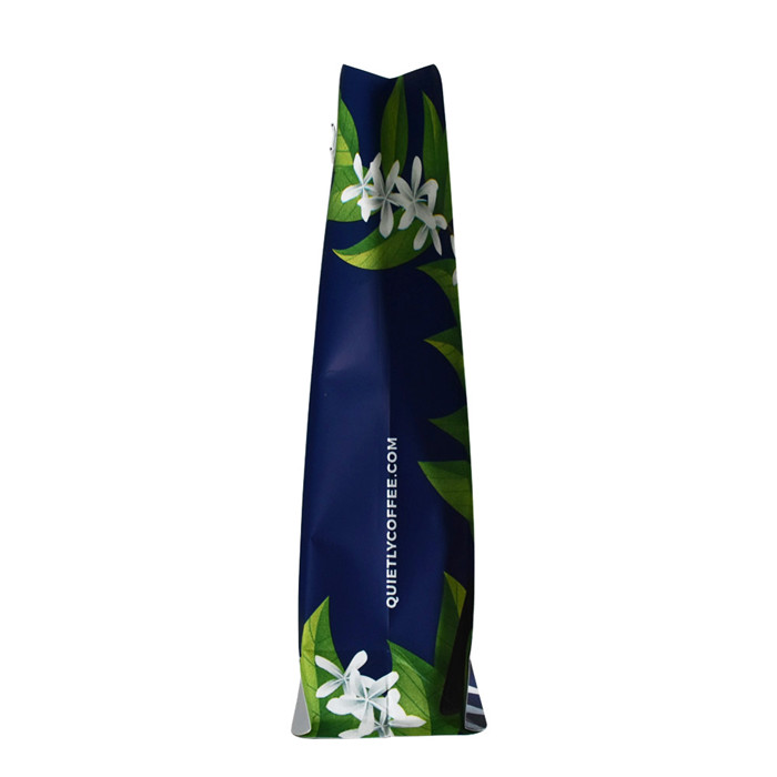 Bloque de impresión personalizado Papel de café con bolso con corbata de hojalata