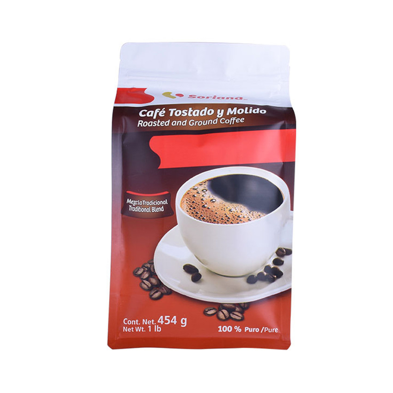 Impresión de buena calidad Impresión colorida Bolsa de café de aluminio de fondo plano