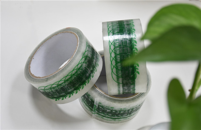 Fuerte transparente de 48 mm de ancho Cinta de envío compostable con el logotipo de su empresa