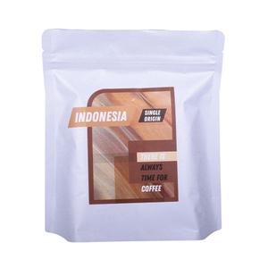 Bolsa de café de plástico ecológico de logotipo personalizado de excelente calidad 