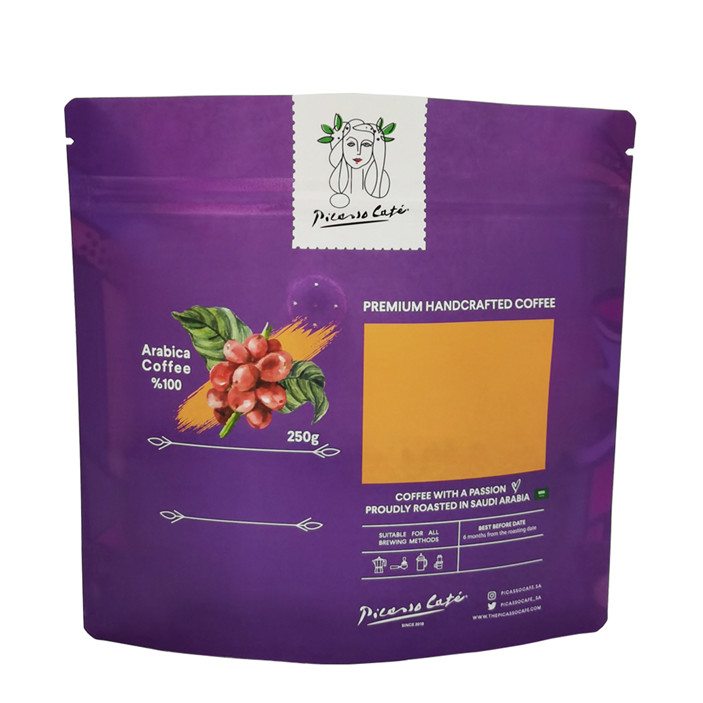 Impresión digital permanente Material de empaque biodegradable y reciclable con Zipllock