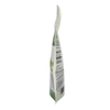 Embalaje de plástico ecológico biodegradable para bolsas de cremallera de paquete de té