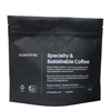Minorista Matte Black Coffee Reciclable Stand Up Embalaje de Zipllock resellable