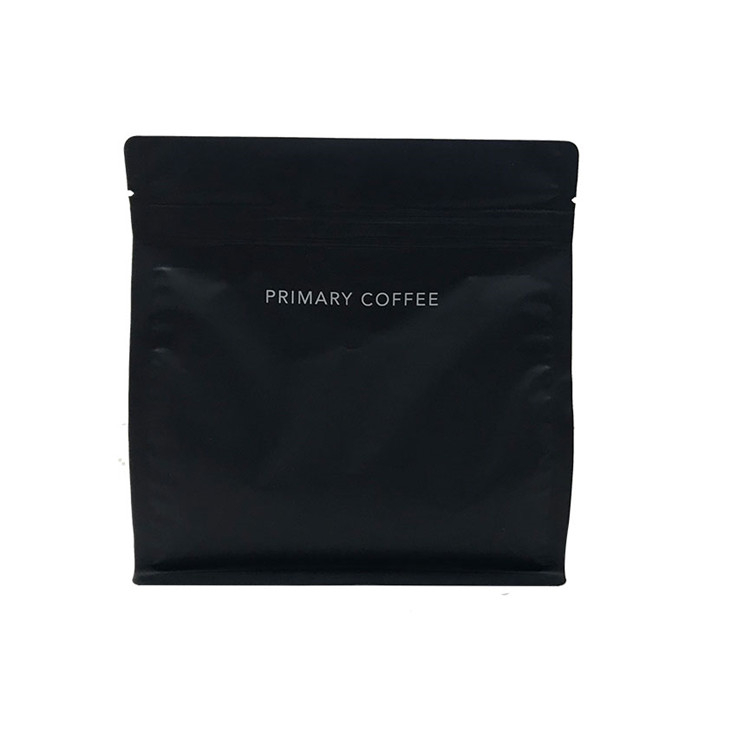 Bolsa de fondo plano con cremallera El mejor embalaje de café de plástico