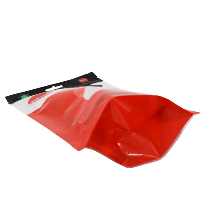 Impresión colorida bolsas de envasado con cremallera de plástico de alta calidad para ropa