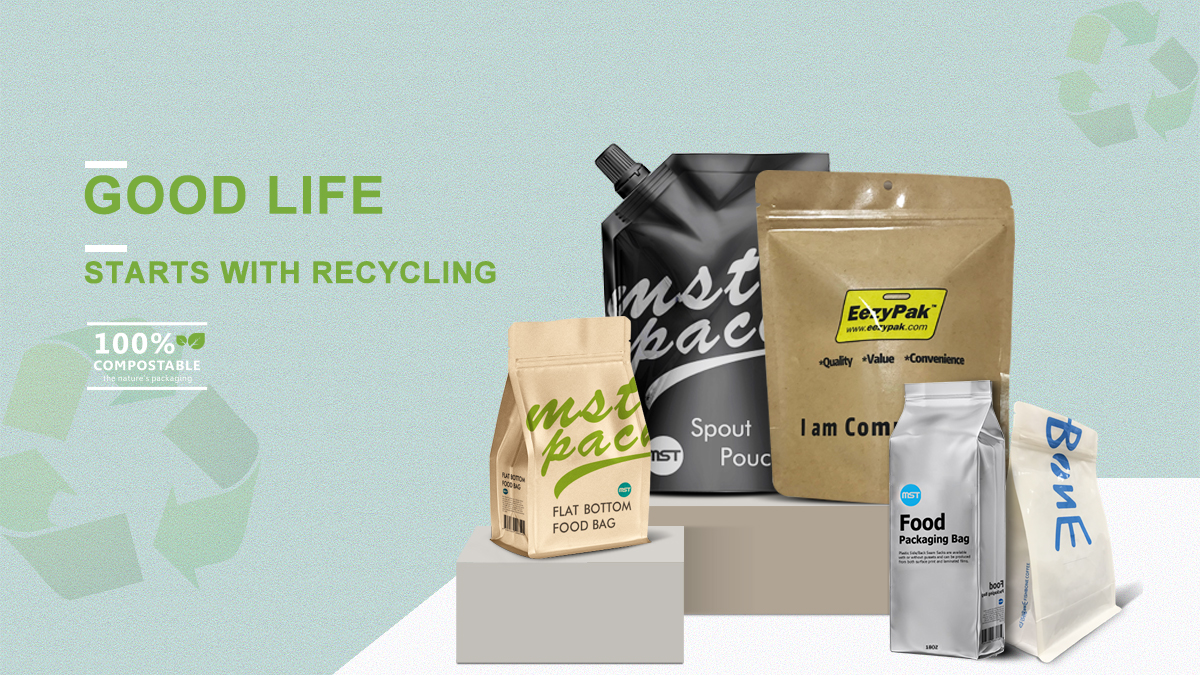 Sellado de pl&aacute;stico reciclado Bolsa de embalaje de caf&eacute; de sellado de pl&aacute;stico reciclado Fabricante al por mayor