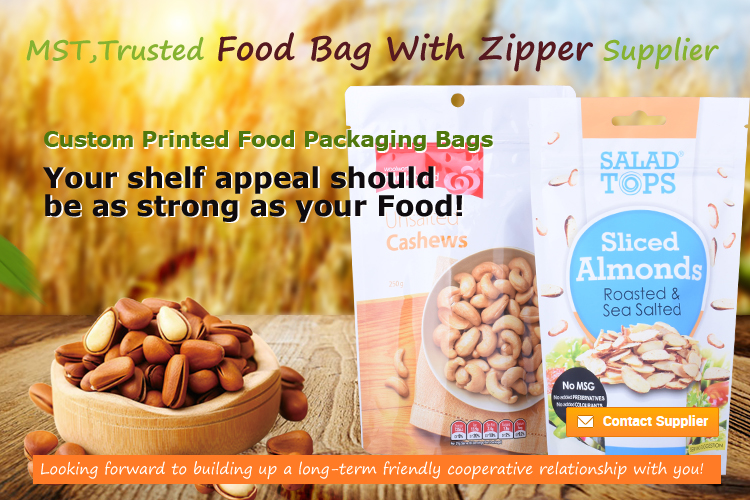 bolsa con cremallera de avena