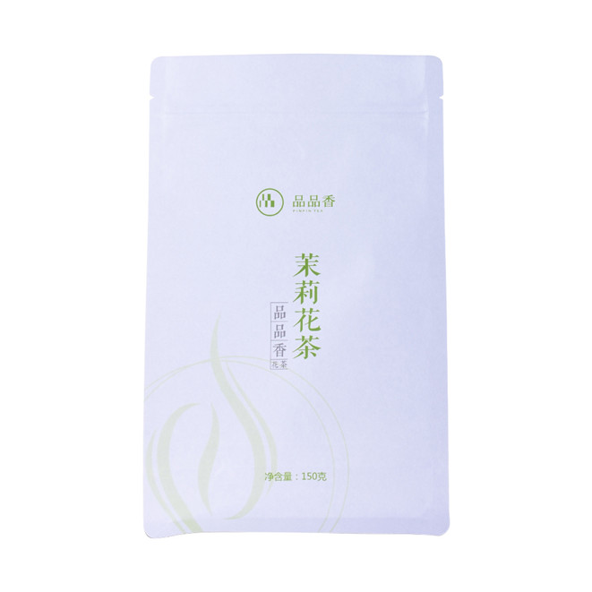 Bolsas de té blancas biodegradables con cremallera doble