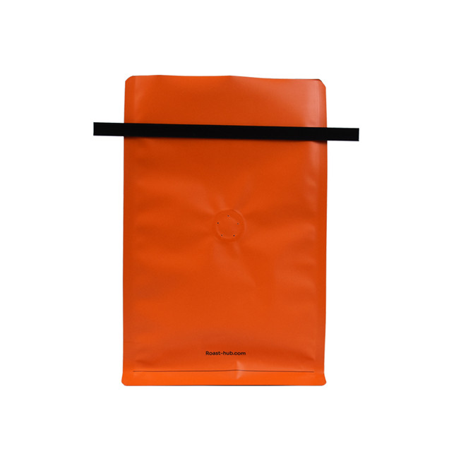 Bolsas de café de plástico de fondo plano personalizado con sello de calor con bolsas de empaque al por mayor de válvula