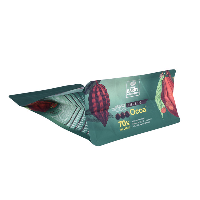 Bolsa de papel alimentaria de fondo de alta calidad personalizado con Selle de alta calidad con ziplock