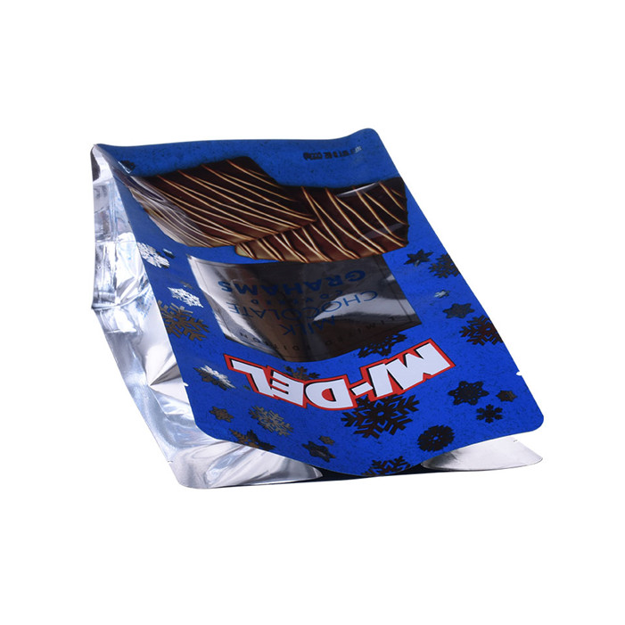 Inventario Foil forrado de 8 sellados laterales Customing Pow Pouch para embalaje de chocolate