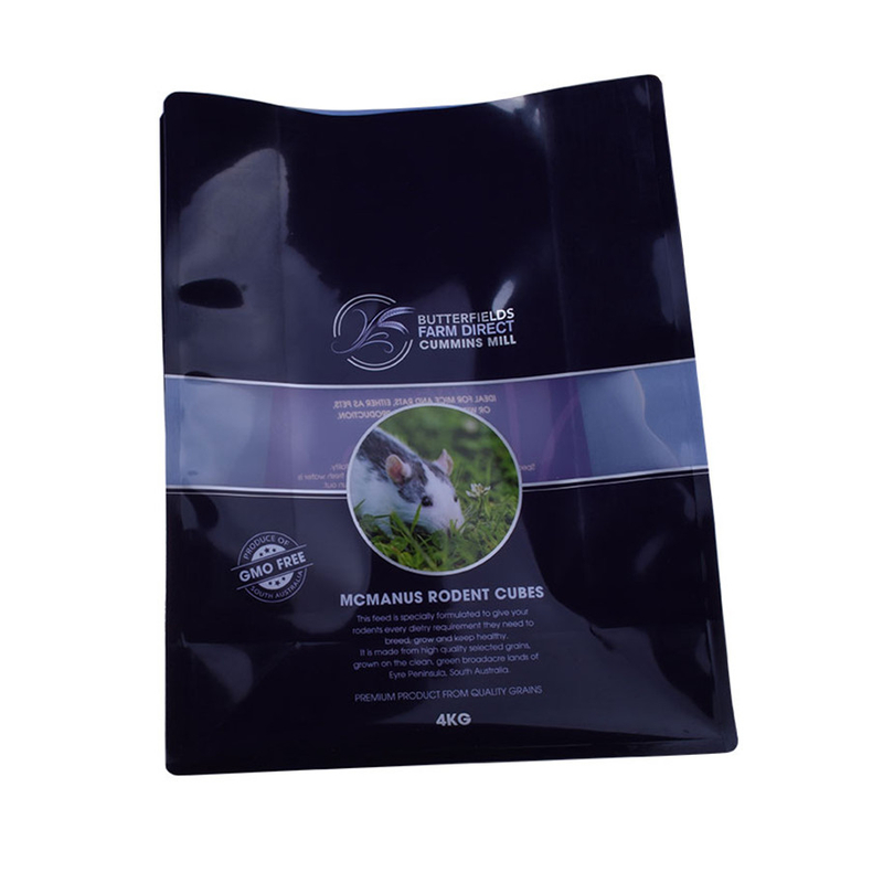 Bolsa de plástico barato para perros para una bolsa de empaque de fondo plano de 10 kg de 10 kg