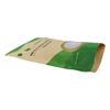 Material laminado Kraft Paper de pie de pie Polla de cremallera con ventana transparente al por mayor