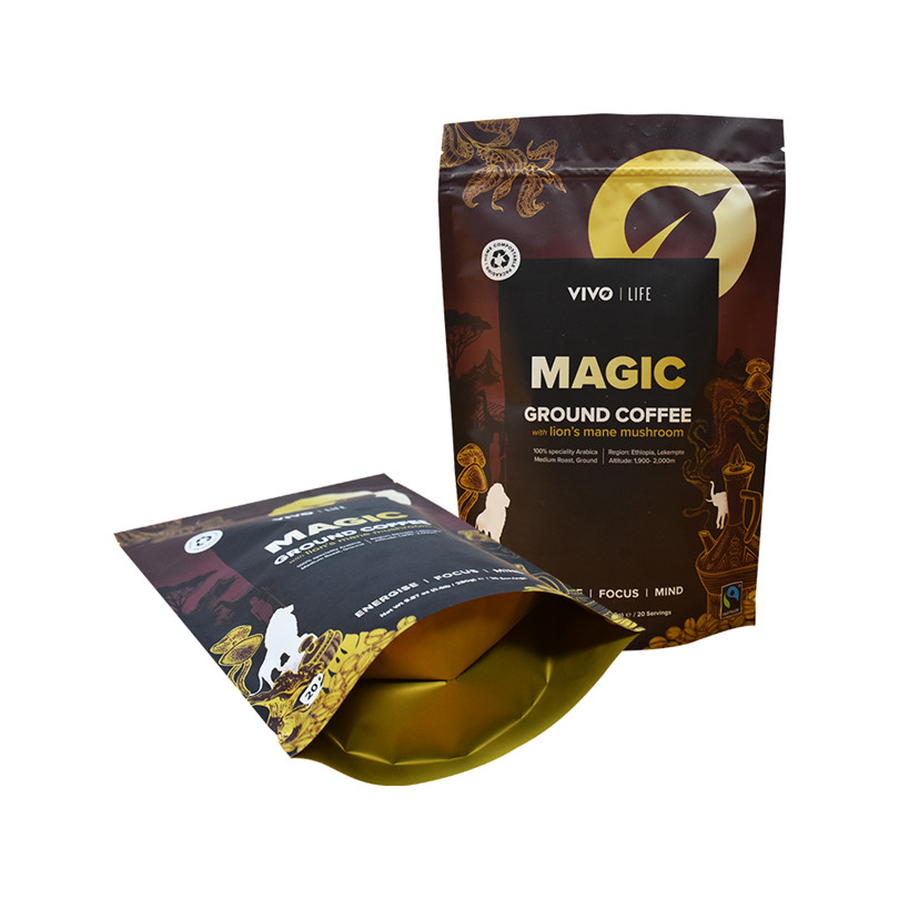 Producto de China Bajo precio Biodegradable Kraft Stand Up Pouch