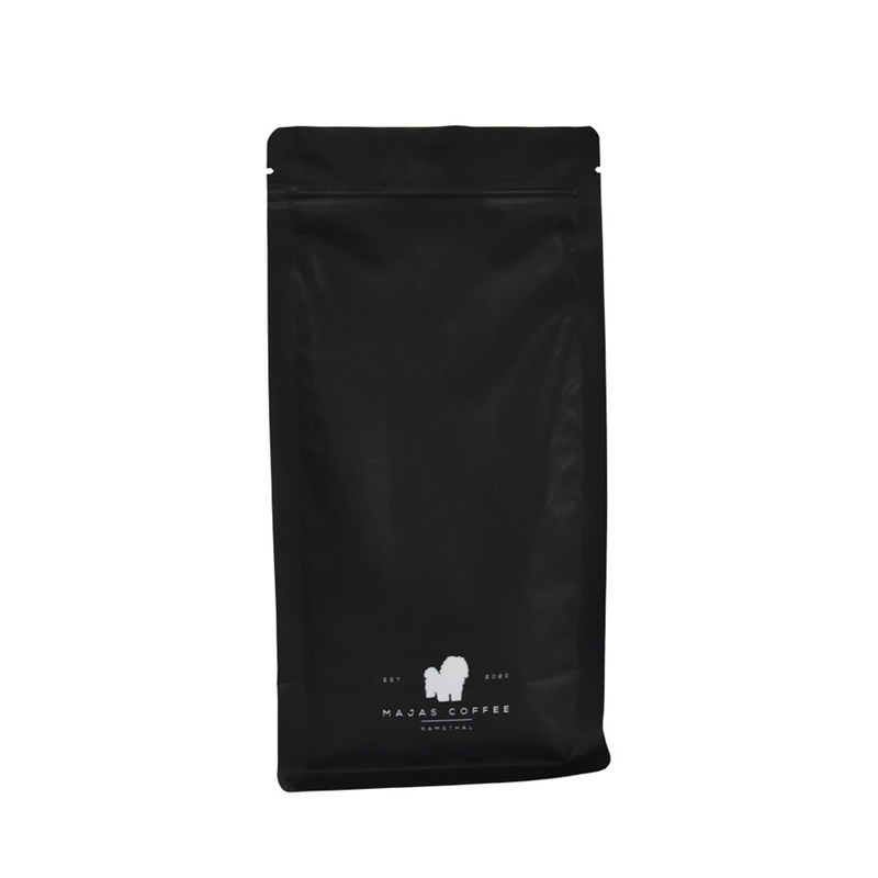 Bolsas Zipllock Biodegradables Transparentes a prueba de humedad Embalaje personalizable de 8 oz Bolsas de café