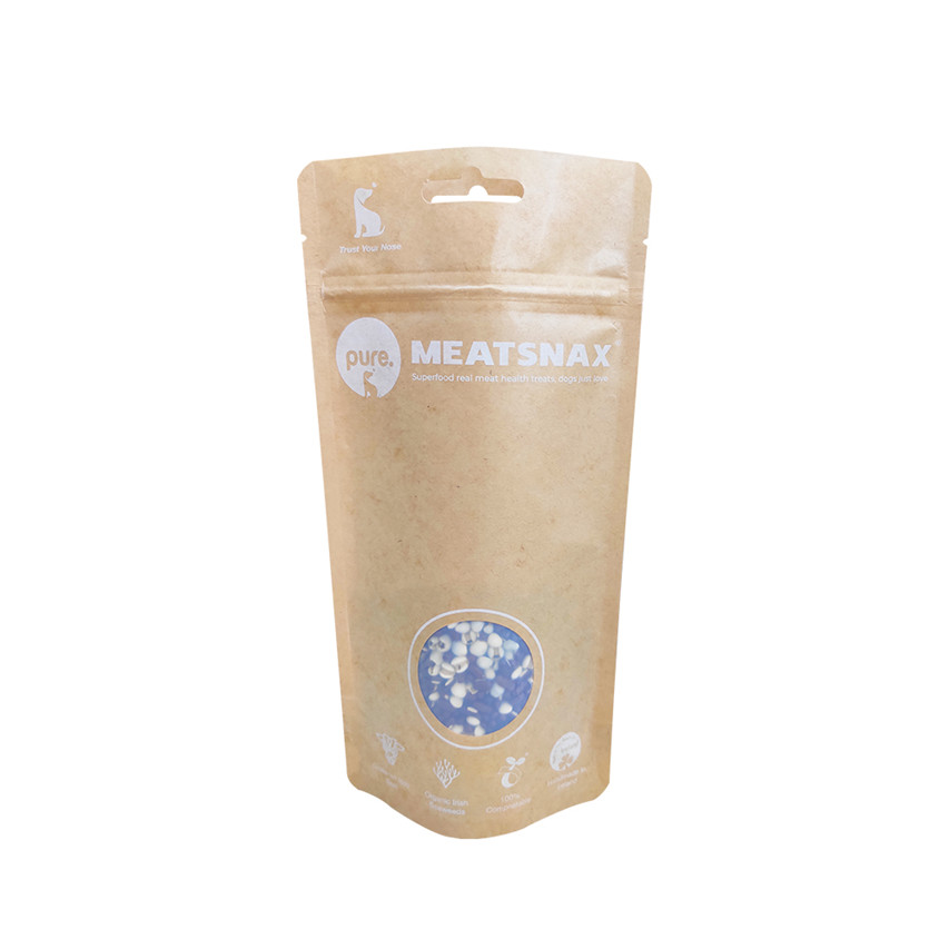 Poldes de comida para mascotas a prueba de humedad de la cremallera bolsas de cremallera compostables bolsas de arena para gato