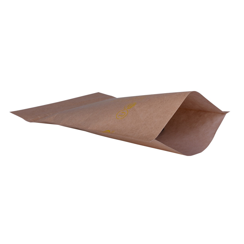 Producción personalizada compostable Stand Up Sachet Kraft al por mayor