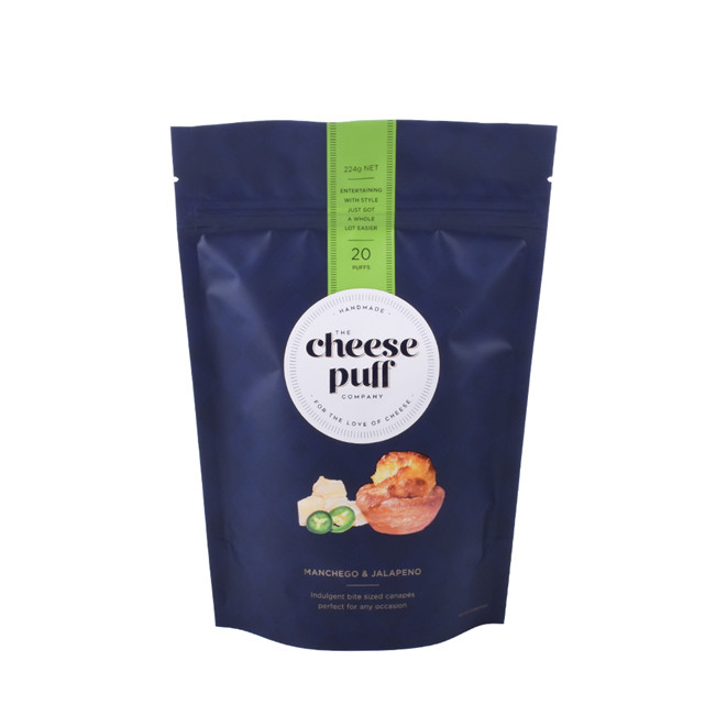 Reciclaje de bolsas de pie de grado alimenticio personalizado resellable con Zipllock