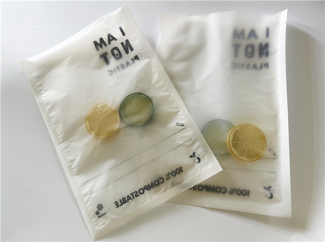 Embalaje de vacío compostable laminado de sello de calor personalizado con texturas Europa