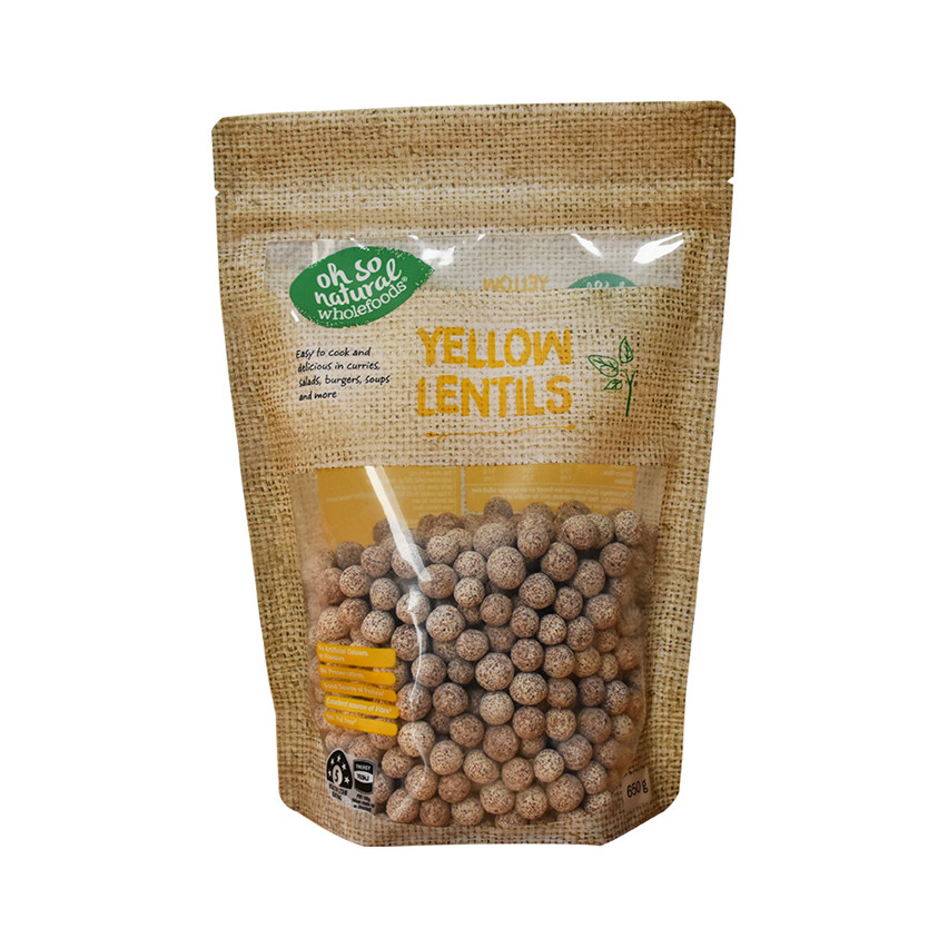 Bolsas de palomitas de maíz personalizadas de excelente calidad de excelente calidad con ventana