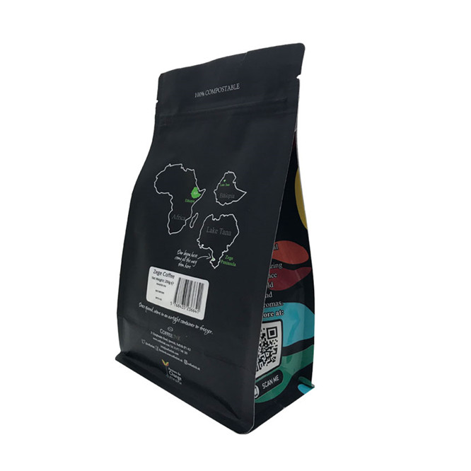 Impresión personalizada Eco amigable Kraft Paper plano de fondo plano Top Poldes de café