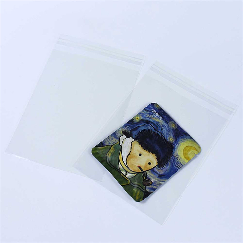 Fabricantes de bolsas de plástico adhesivas de celofán transparentes compostables de alta calidad