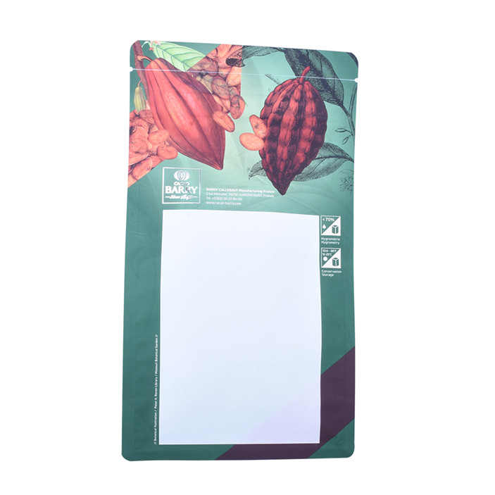 Paquete de chocolate flexible compostable de tamaño personalizado de tamaño personalizado con logotipo de impresión