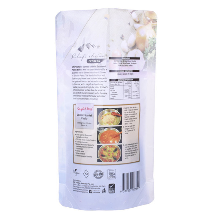 Materiales reciclables estándar baratos bolsas ajustadas de aire para alimentos