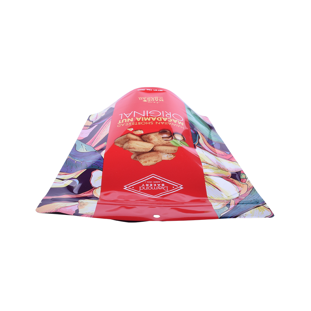 Bolsa de bocadillos de empaquetado de nueces de macadamia de plástico personalizado para la venta