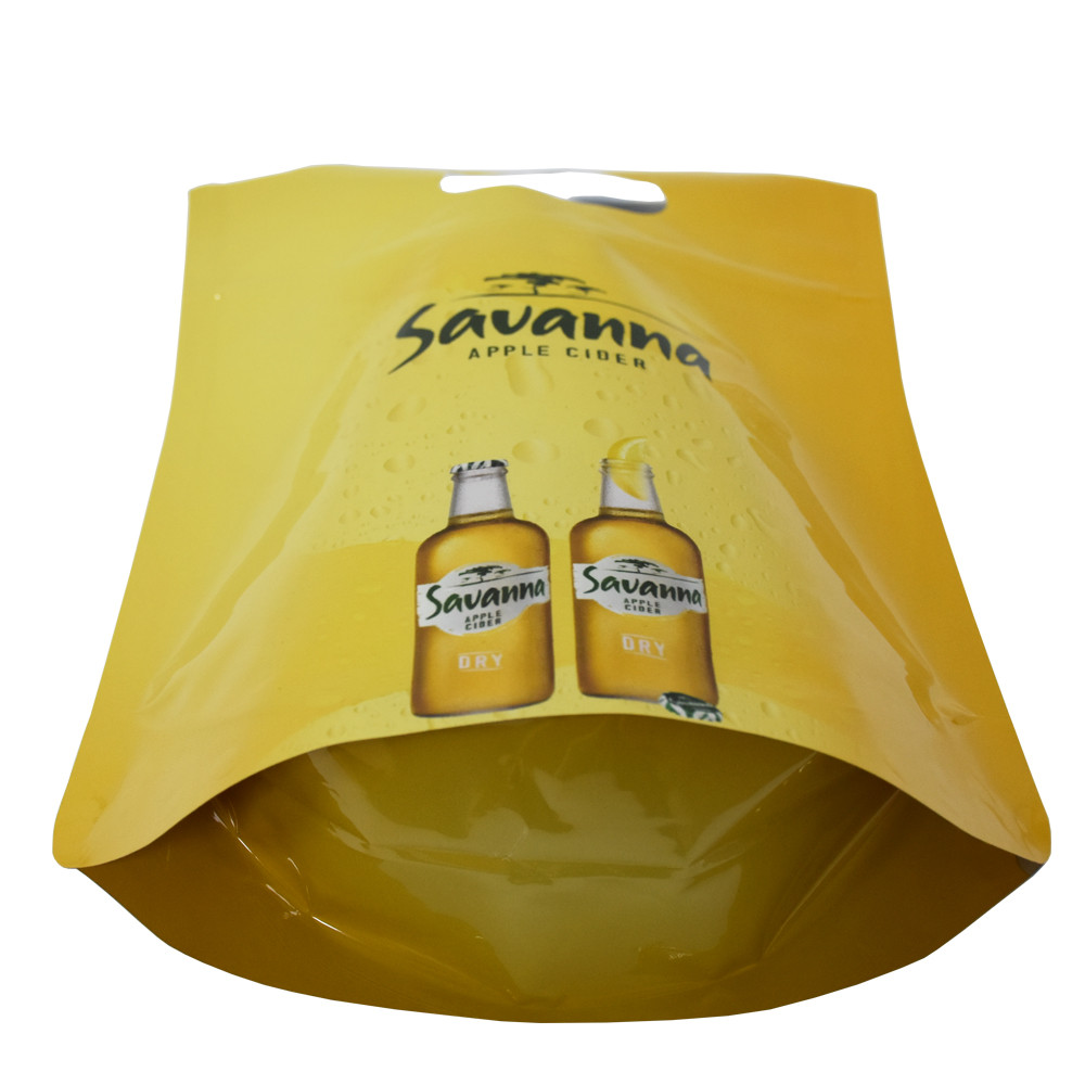 Envases de cerveza personalizados para bolsas de bebidas con asa