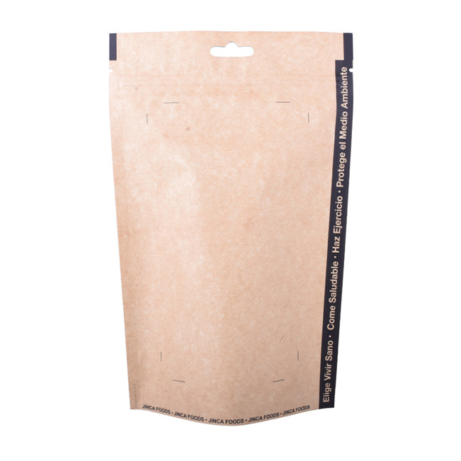 Material compostable con cremallera Cómo sellar un paquete de embalaje de chocolate transparente Empacaje de la barra de café Propósito