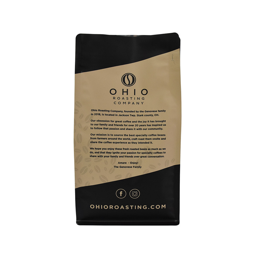 Logotipo personalizado laminado biodegradable bolsas resellables bolsas impresión bolsas de café resellables