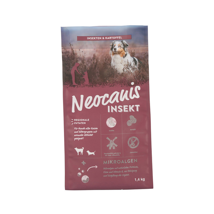 Cierre doble de alta calidad Cierre de plástico Bolsas de comida de gato Reciclaje de alimentos para mascotas Fabricante