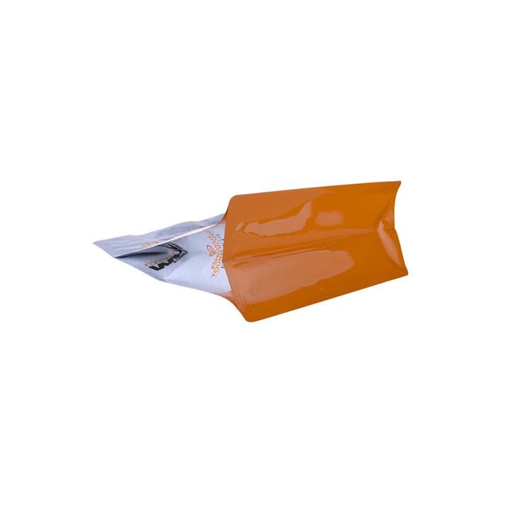 Alimento Zipllock Tgar de lágrimas Notch Color de color cremallera Material renovable Bolsas de embalaje de harina