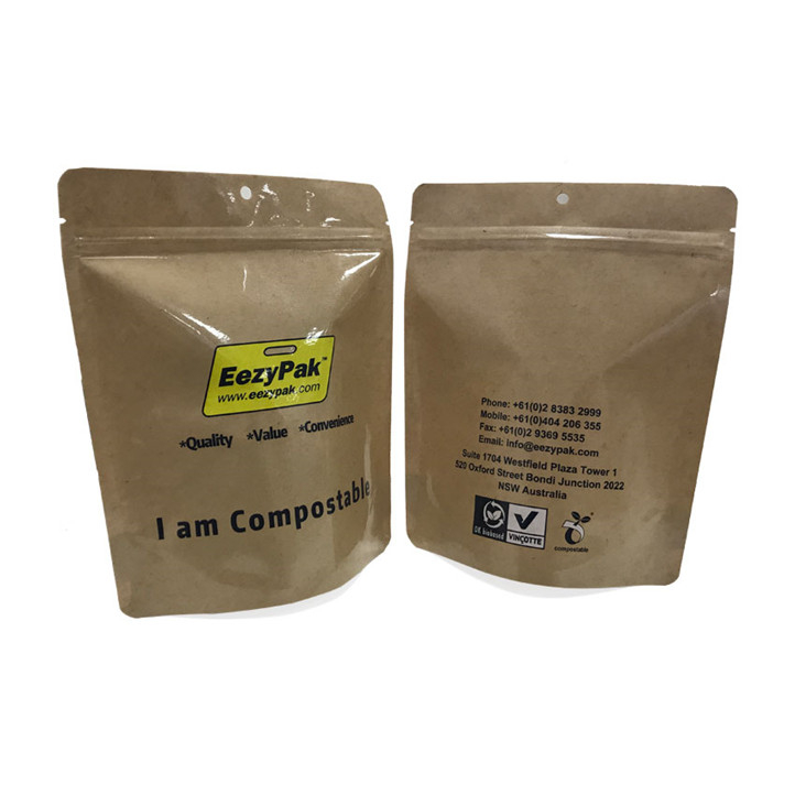 Material reciclable Ratir con cremallera de 12 oz de café con proveedor de válvulas unidireccionales