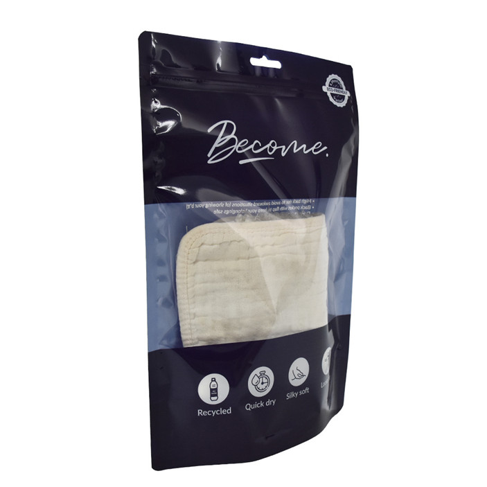 Material de embalaje biodegradable de plástico personalizado para ropa con Zipllock