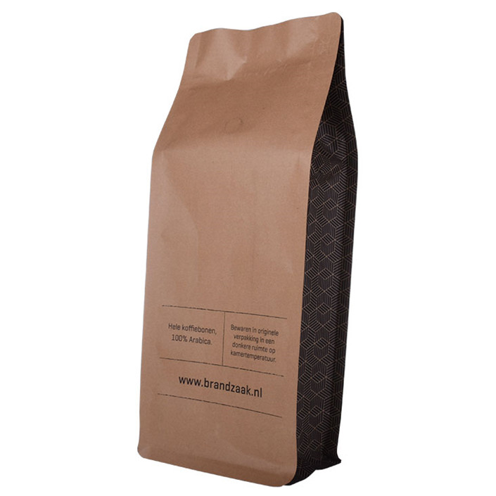 Bolsas minoristas ecológicas compostables laminadas con Zipllock para empacar café