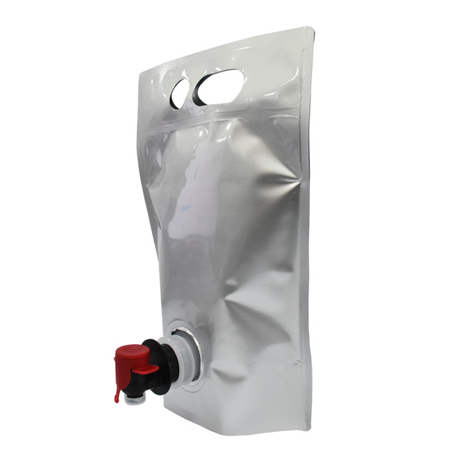Bolso de envasado de aluminio de aluminio flexible de plástico marino personalizado con grifo con grifo
