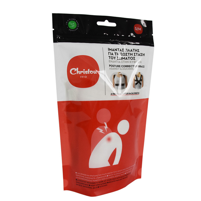 Sostenible standup biodegradable Embalaje transparente Bioplastic con Zipllock