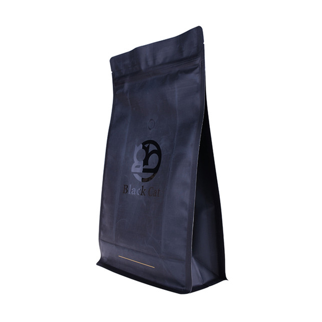Bolsa de café biobasado laminado compostable de 12 oz con válvula