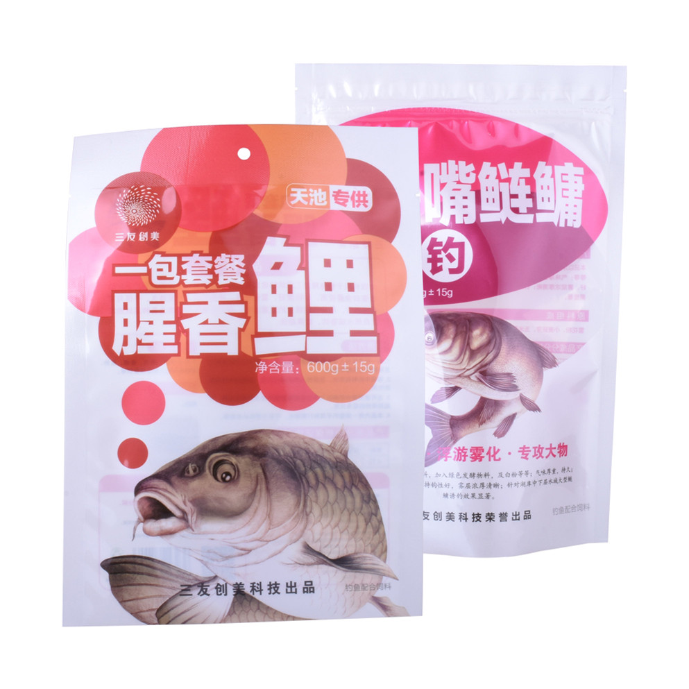Bolsa de comida para peces con materiales sostenibles, envasado oragnic, comida para mascotas
