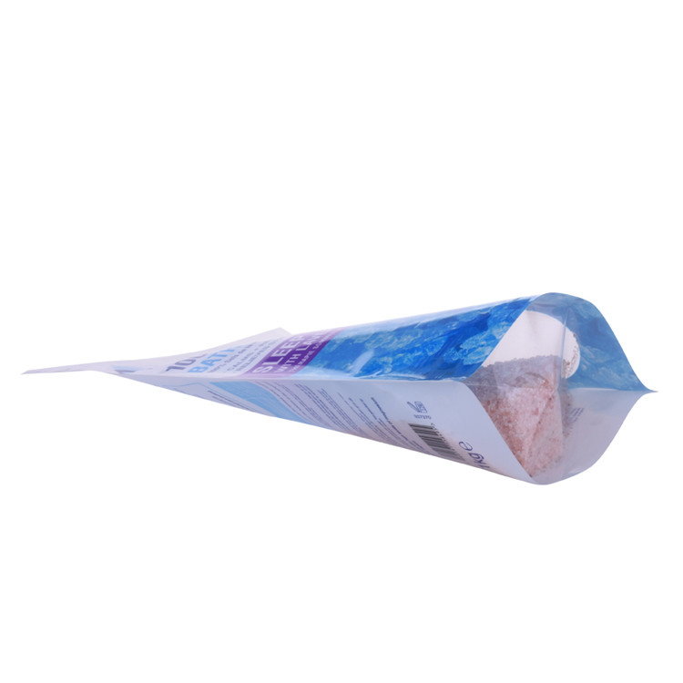 Impresión digital pequeñas cantidades paquetes de alimentos de alta calidad bolsas reciclables para sal con ventana